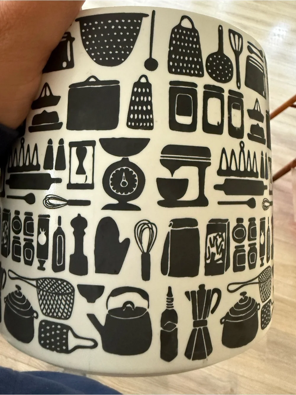 Crate & Barrel Ceramic Kitchen Utensil Holder \ Crock